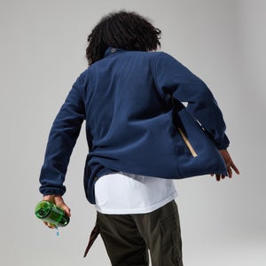 Aslam Micro Fleece für Herren - Dunkelblau/Naturfarben