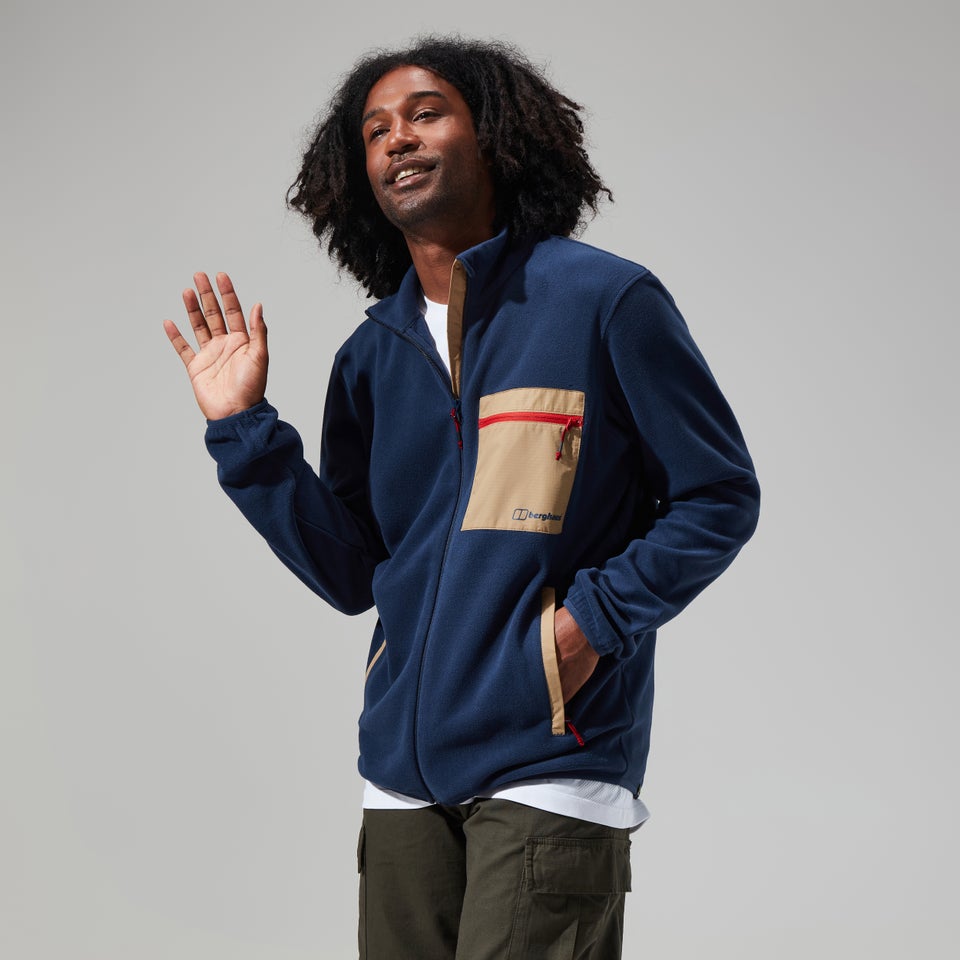 Men's Aslam Micro Jacket - Dark Blue/Natural