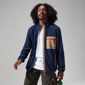 Men's Aslam Micro Jacket Dark Blue/Natural - 3XL