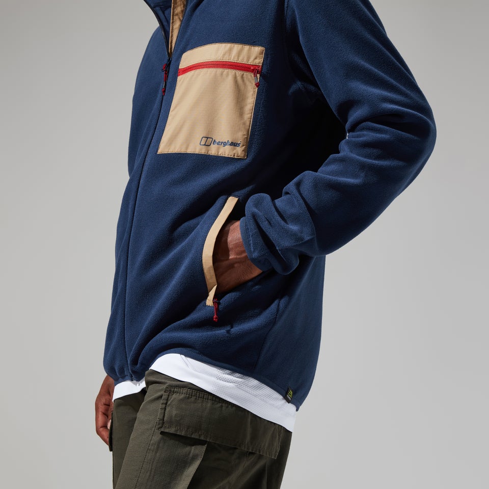 Men's Aslam Micro Jacket - Dark Blue/Natural