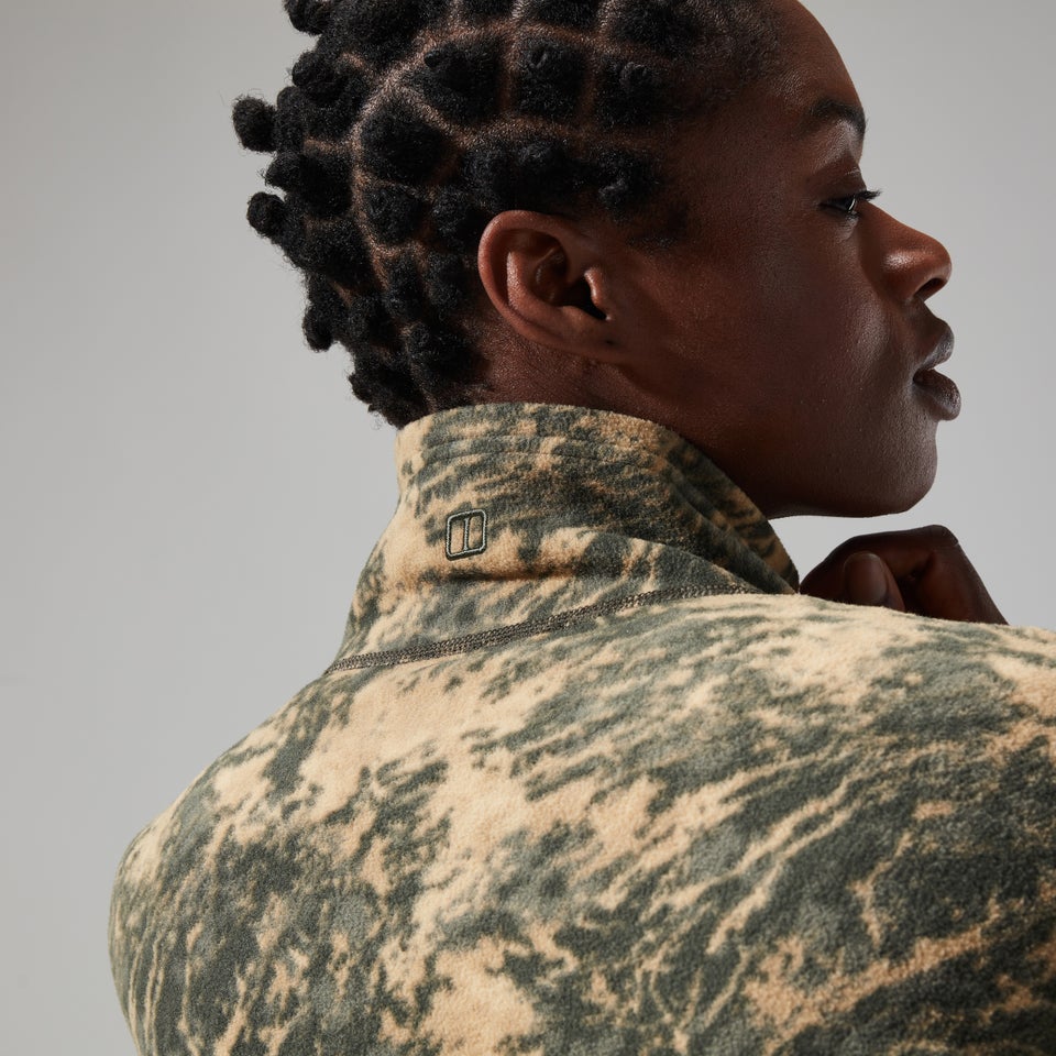 Women's Navala Full Zip Fleece - Green/Dark Green