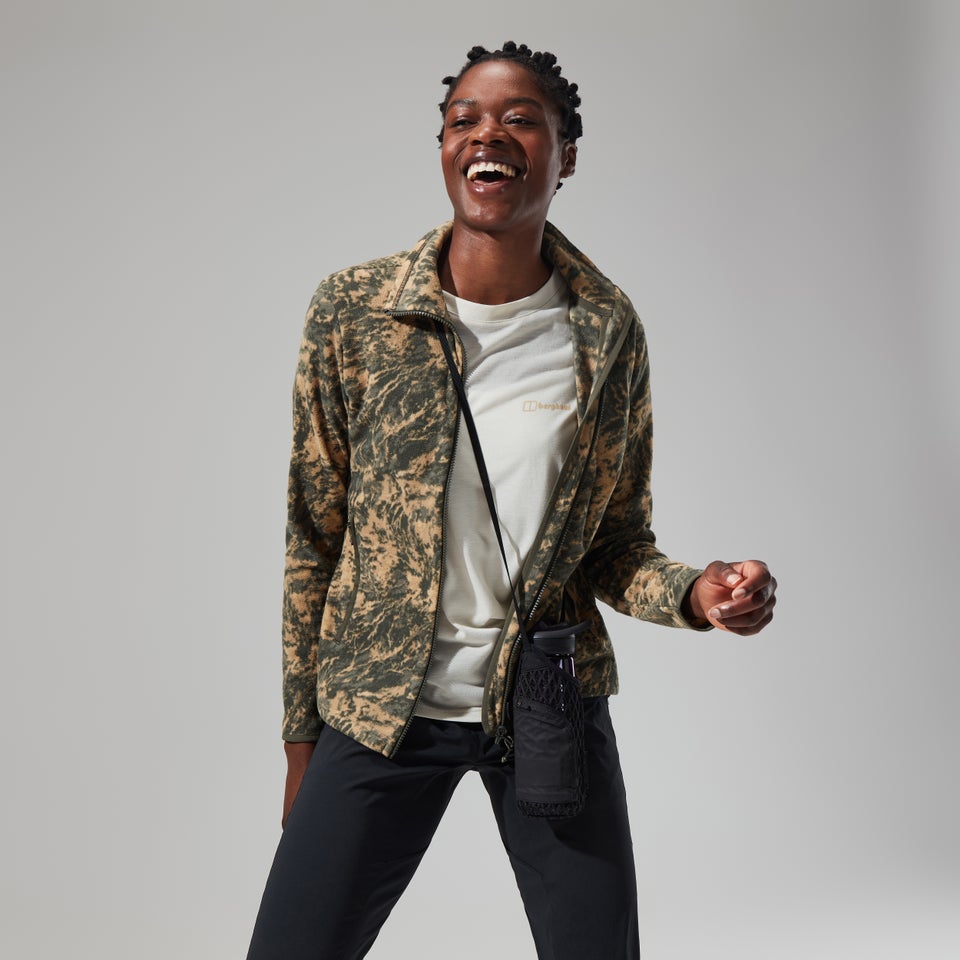 Women's Navala Full Zip Fleece - Green/Dark Green