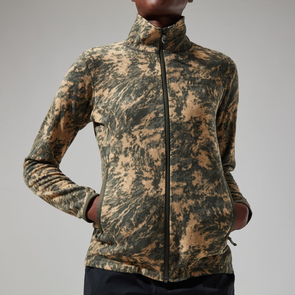 Women's Navala Full Zip Fleece - Green/Dark Green