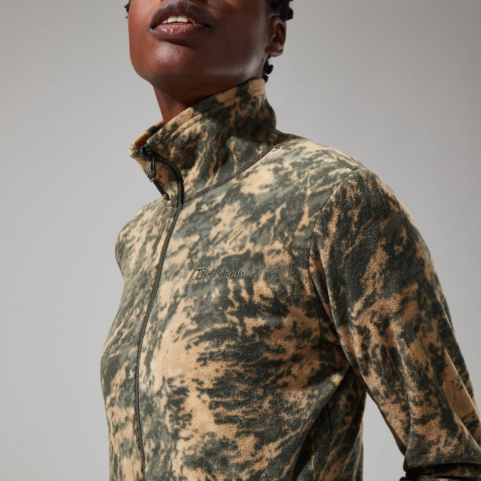 Women's Navala Full Zip Fleece - Green/Dark Green