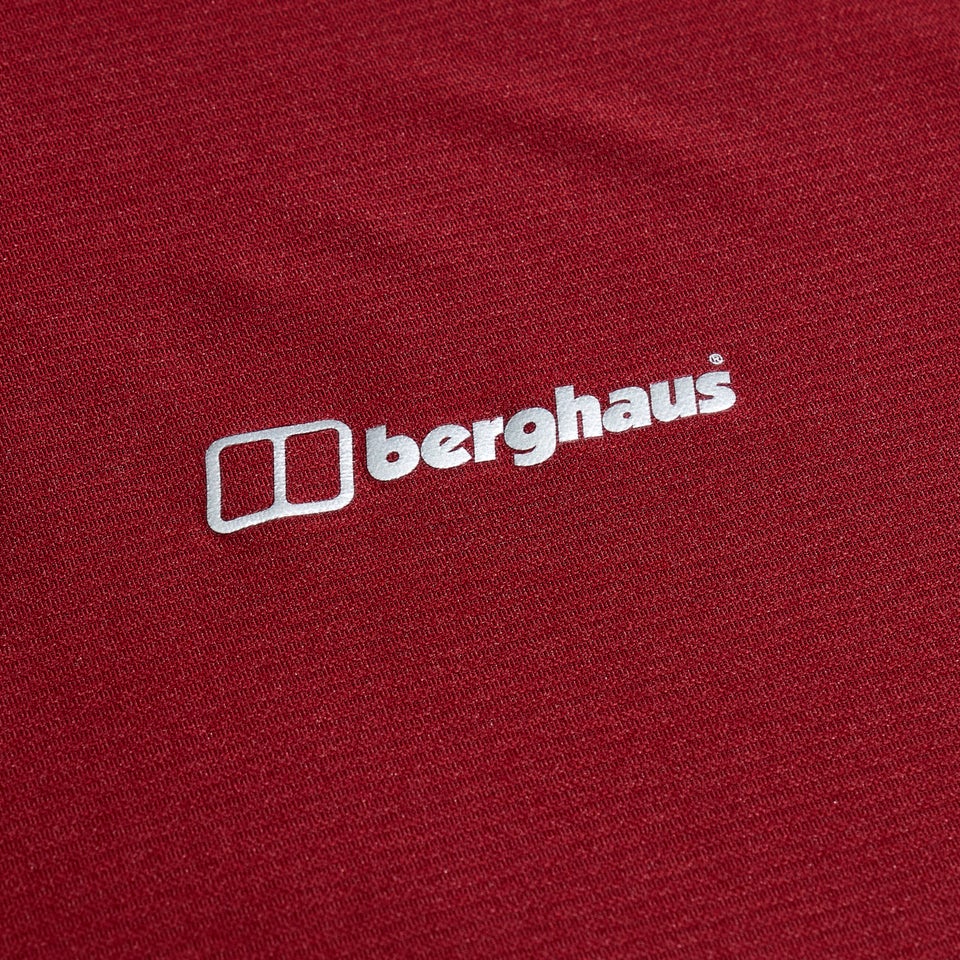 Men's 24/7 Tech Long Sleeve Crew Tee - Dark Red