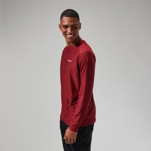 Men's 24/7 Tech Long Sleeve Crew Tee - Dark Red