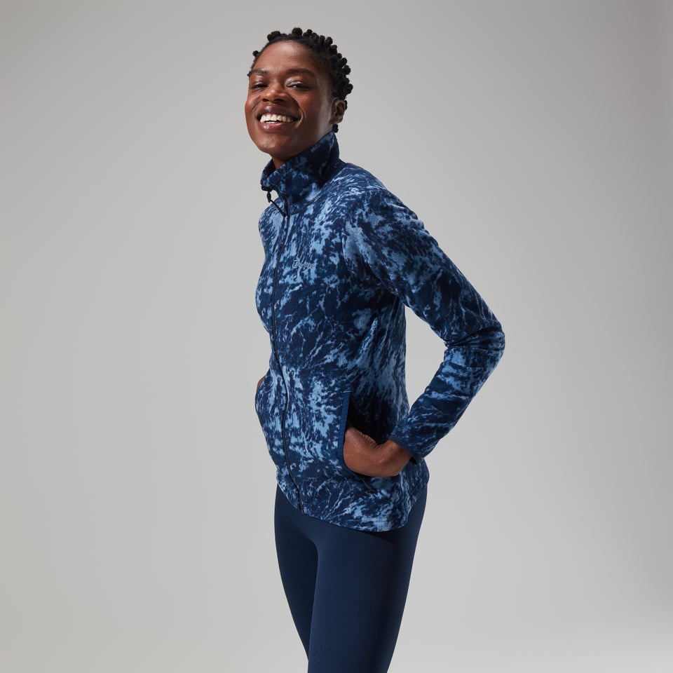 Women's Navala Full Zip Fleece - Blue/Dark Blue
