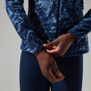 Women's Navala Full Zip Fleece - Blue/Dark Blue