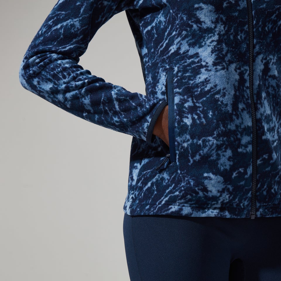 Women's Navala Full Zip Fleece - Blue/Dark Blue