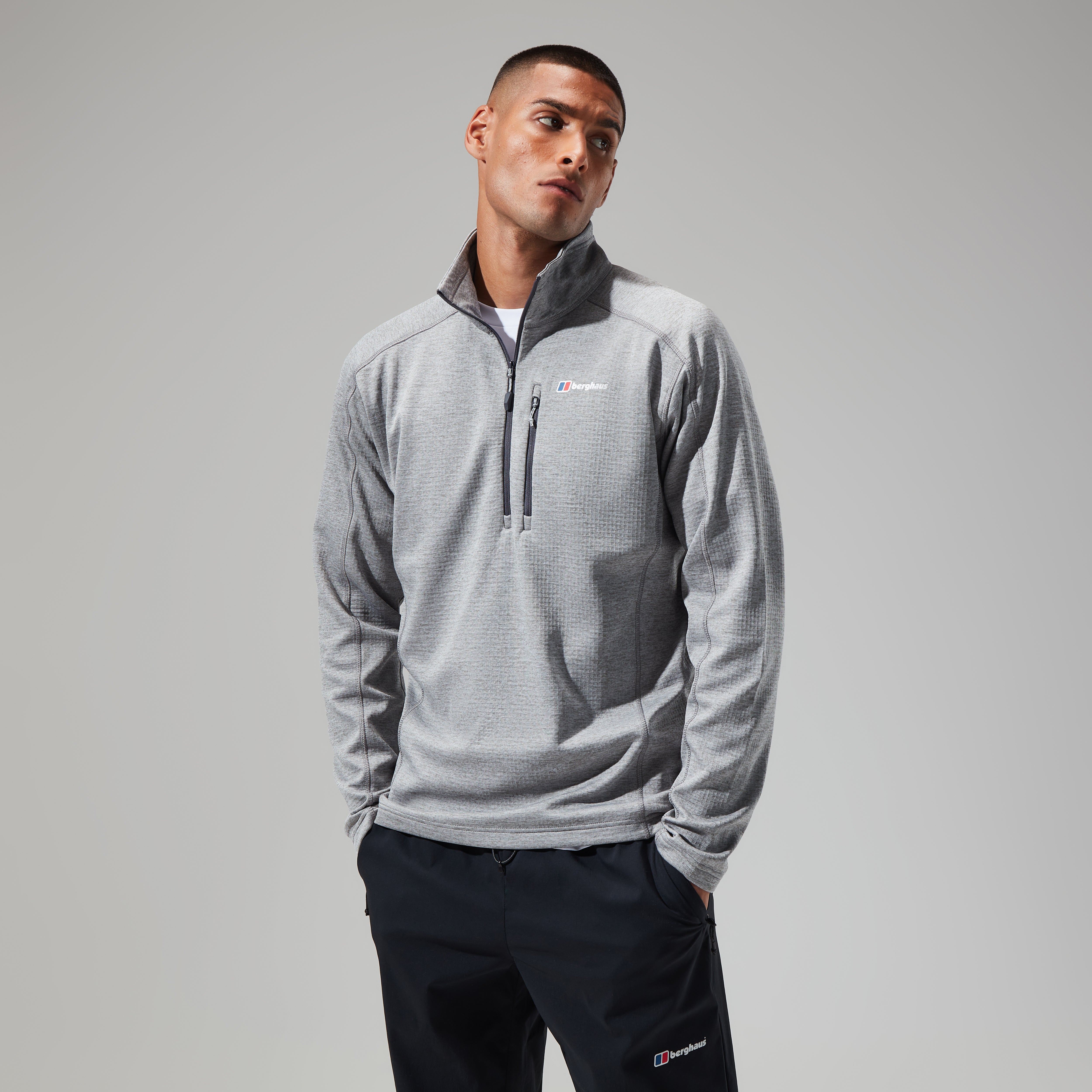 Men's Urban Spitzer Half Zip - Grey/Light Grey