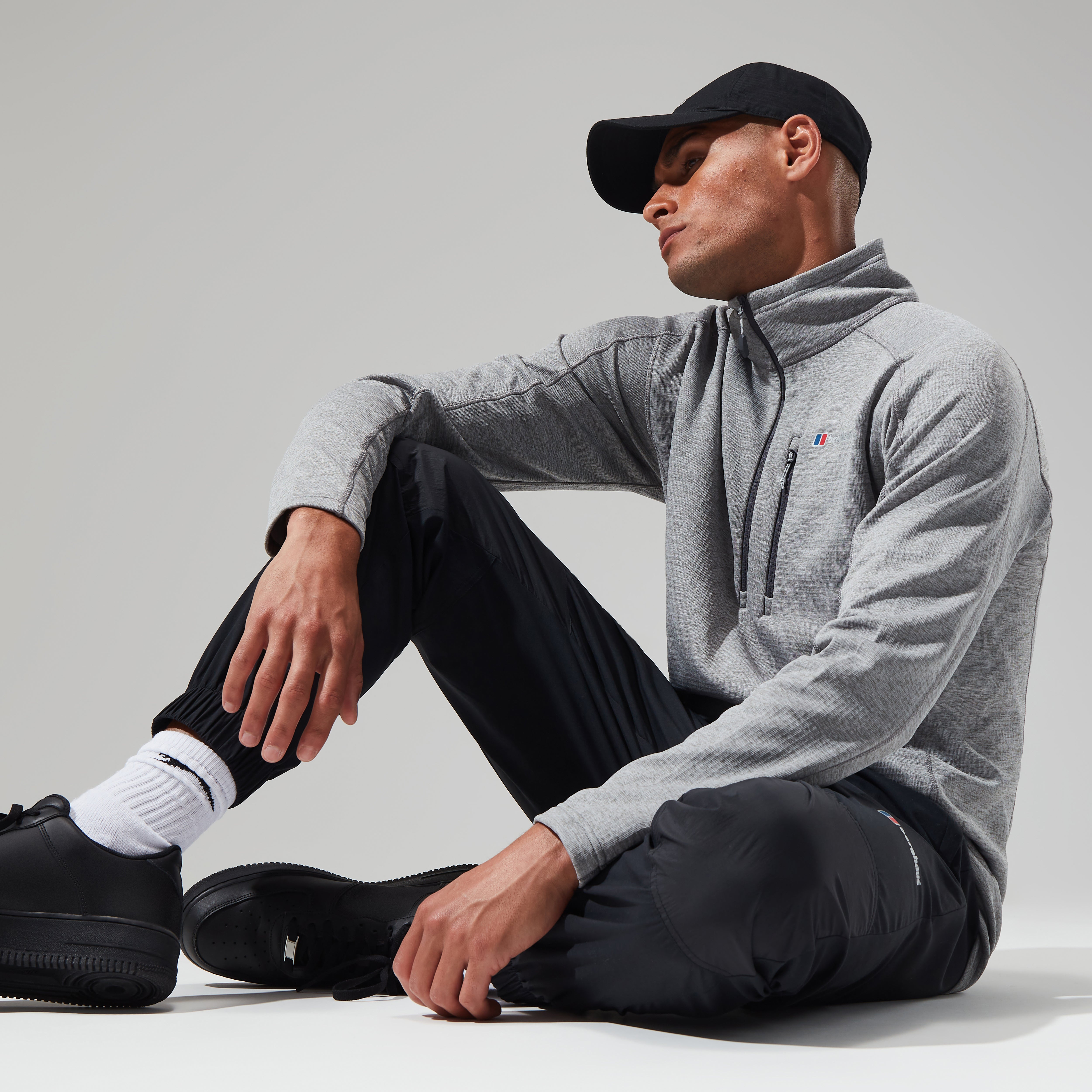 Men's Urban Spitzer Half Zip - Grey/Light Grey