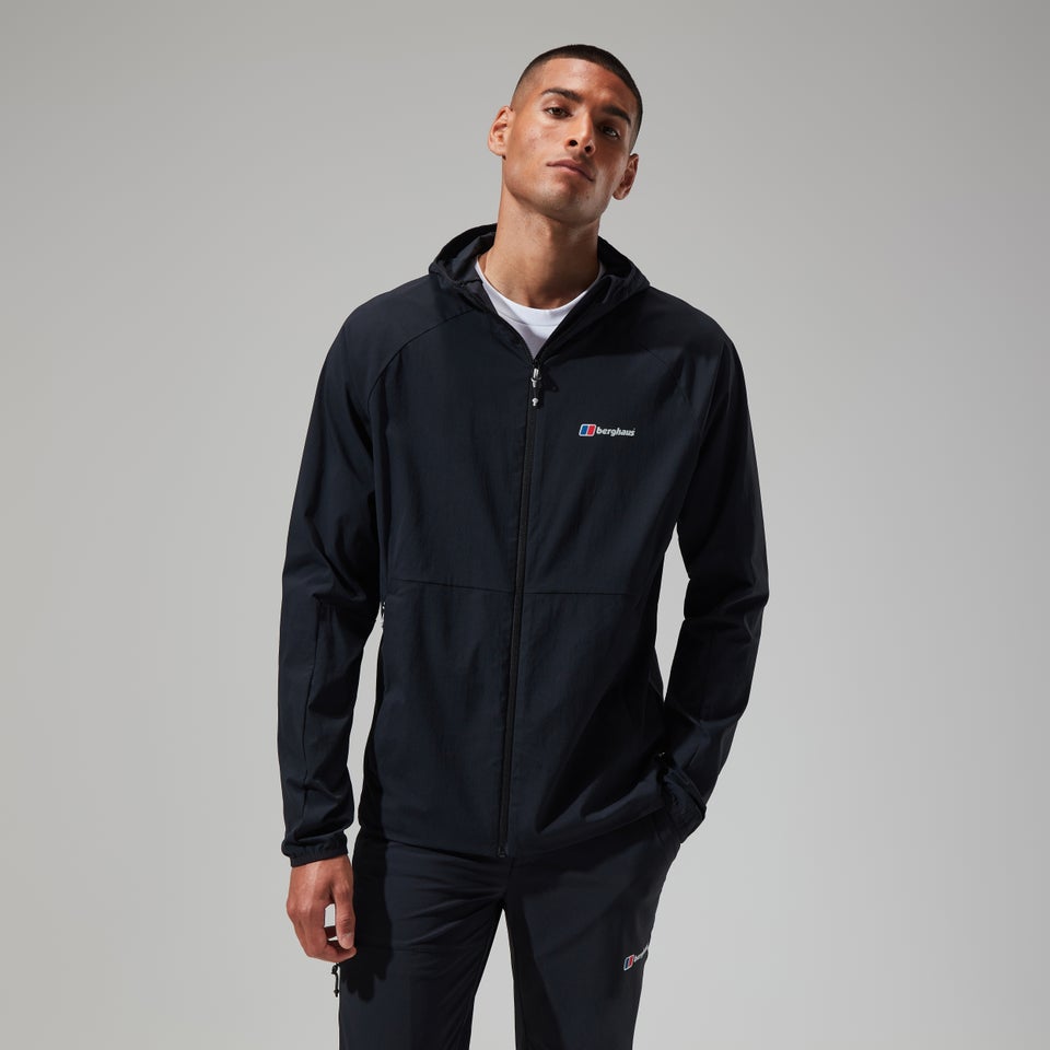 Men's Urban Theran Full Zip Hooded Jacket - Black