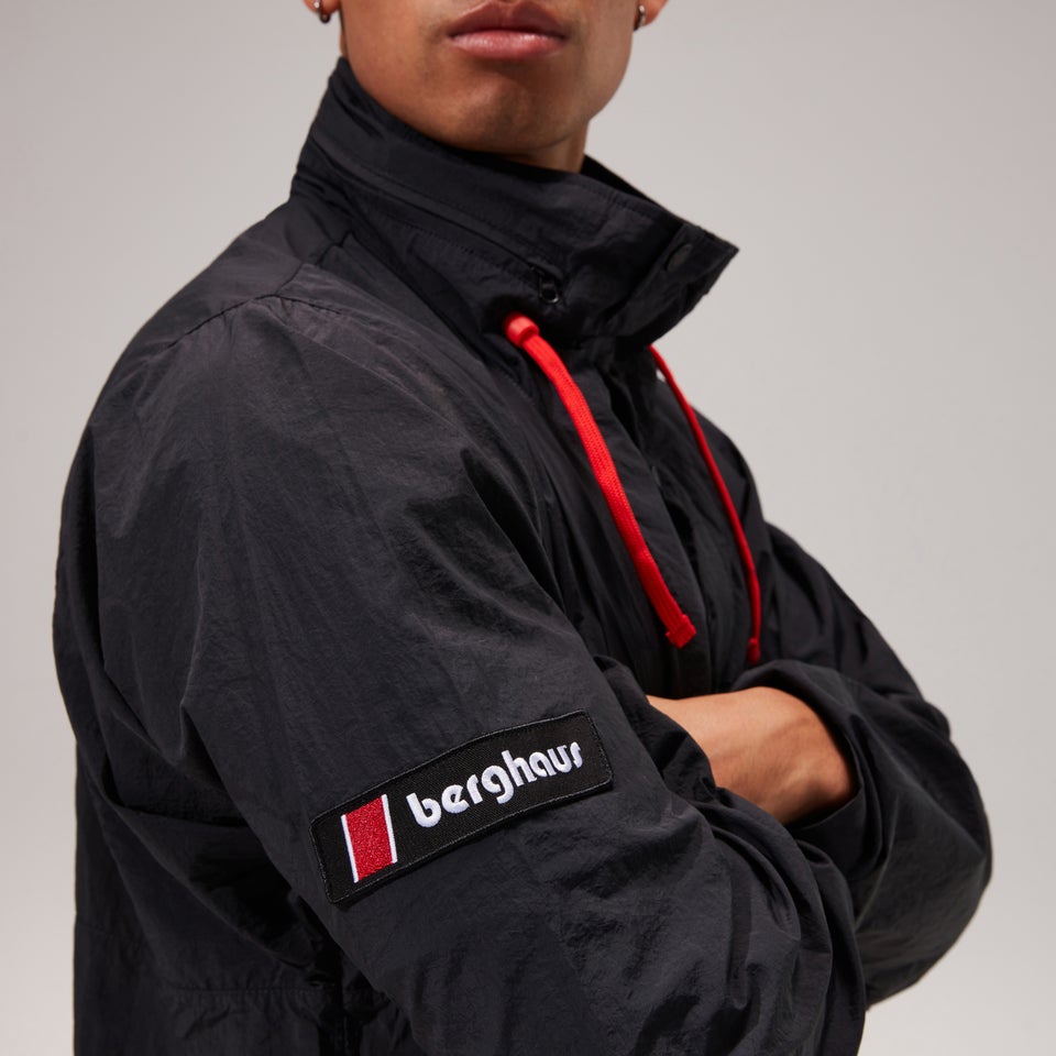 Unisex Single Point Wind Smock Jackets - Black