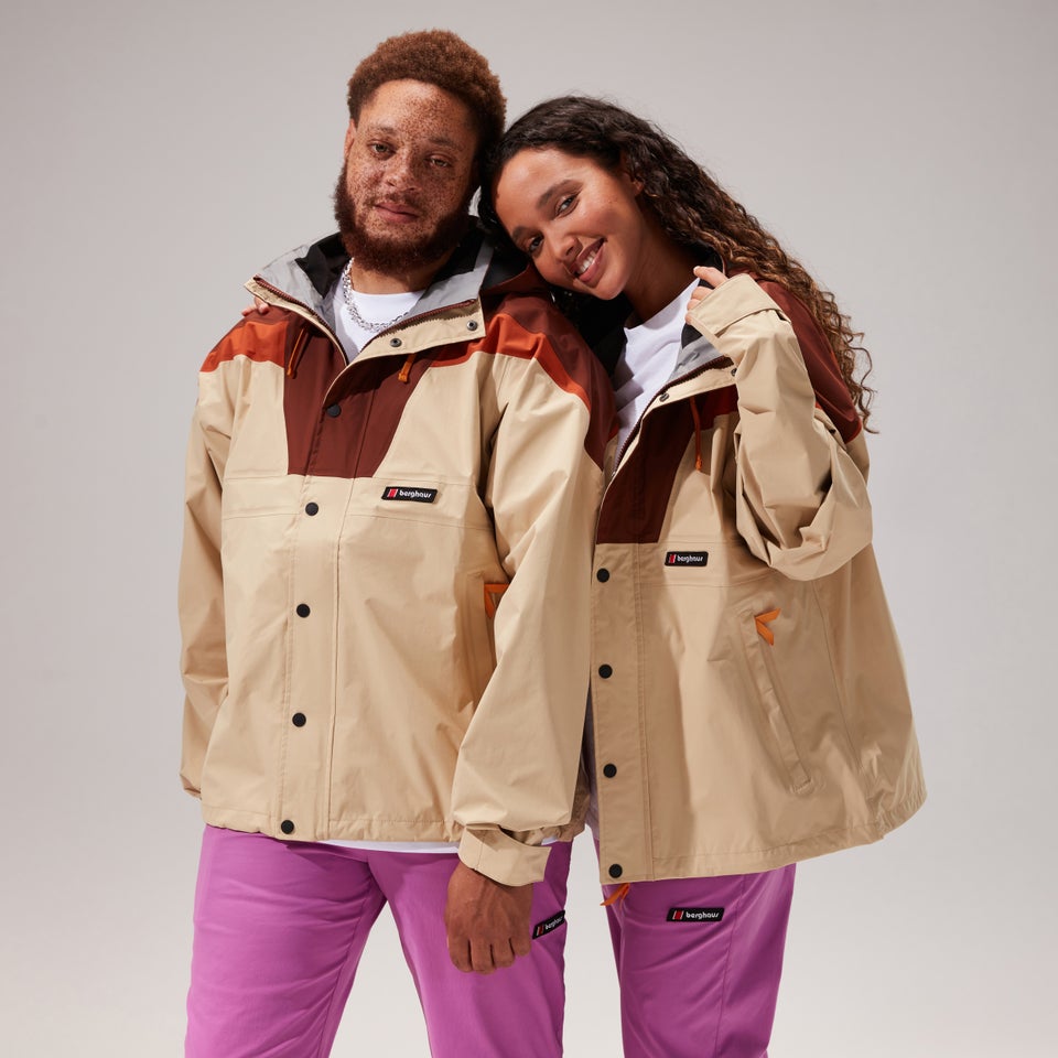 Unisex Eclipse Panel Jackets - Light Brown/Dark Brown