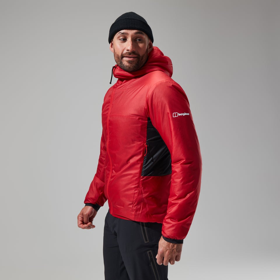 MTN Arete LB Synthetischer Hoodie für Herren - Rot/Schwarz