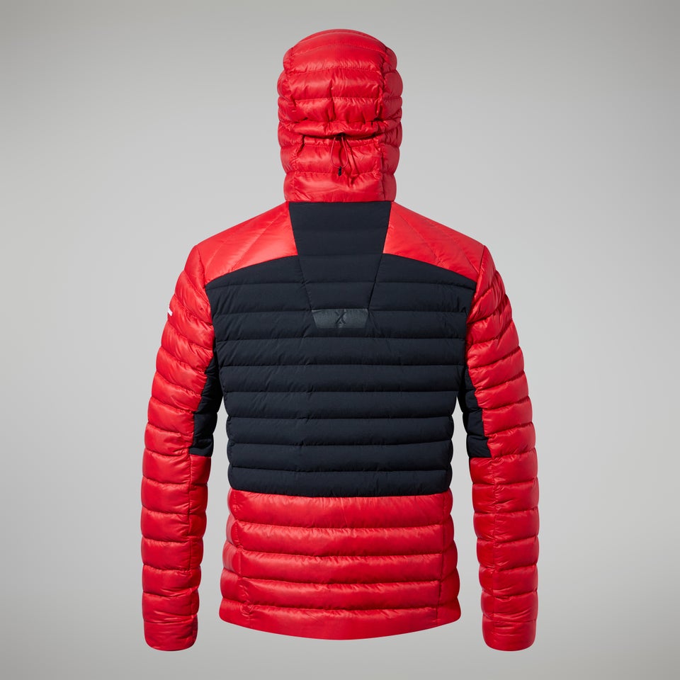 Men's MTN Seeker MW Down Hoody - Red/Black