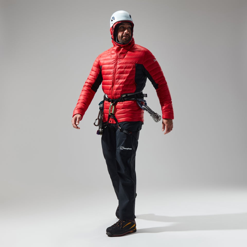 Men's MTN Seeker MW Down Hoody - Red/Black