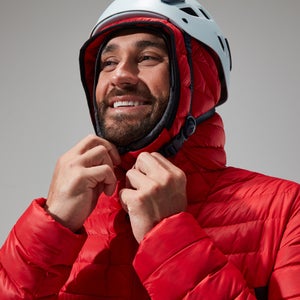 Men's MTN Seeker MW Down Hoody - Red/Black