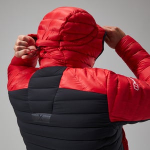 Men's MTN Seeker MW Down Hoody - Red/Black