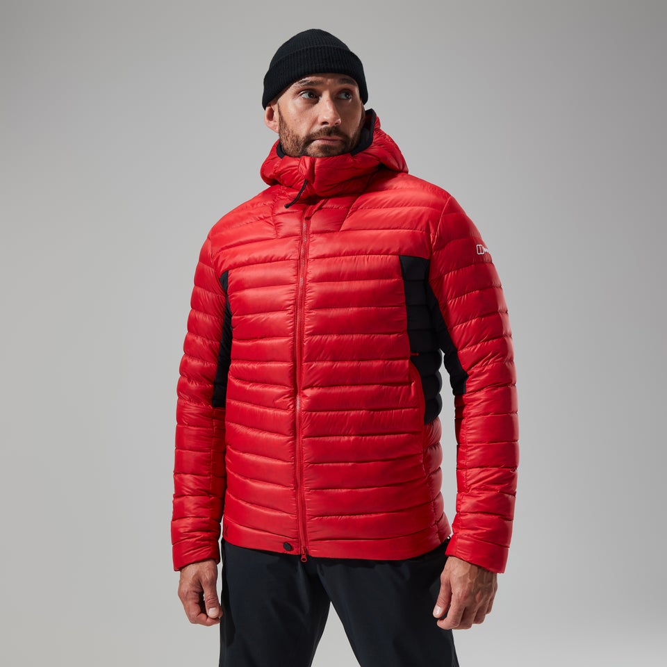 Men's MTN Seeker MW Down Hoody - Red/Black