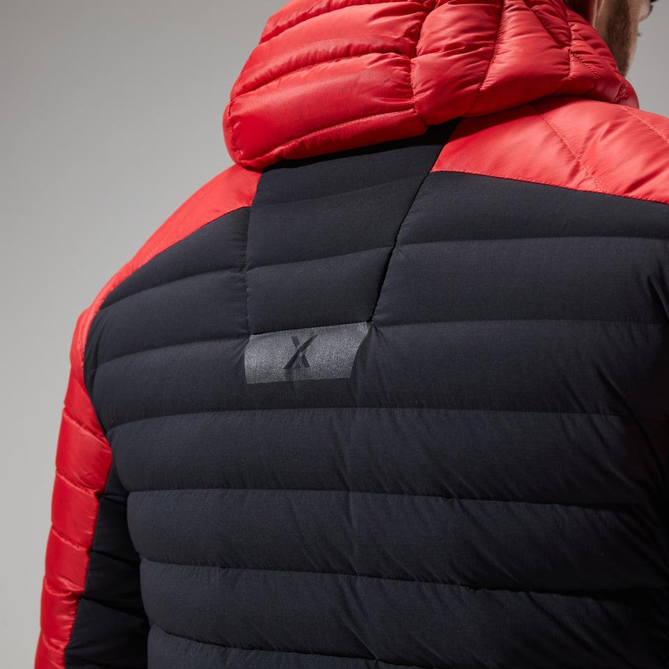 Men's MTN Seeker MW Down Hoody - Red/Black