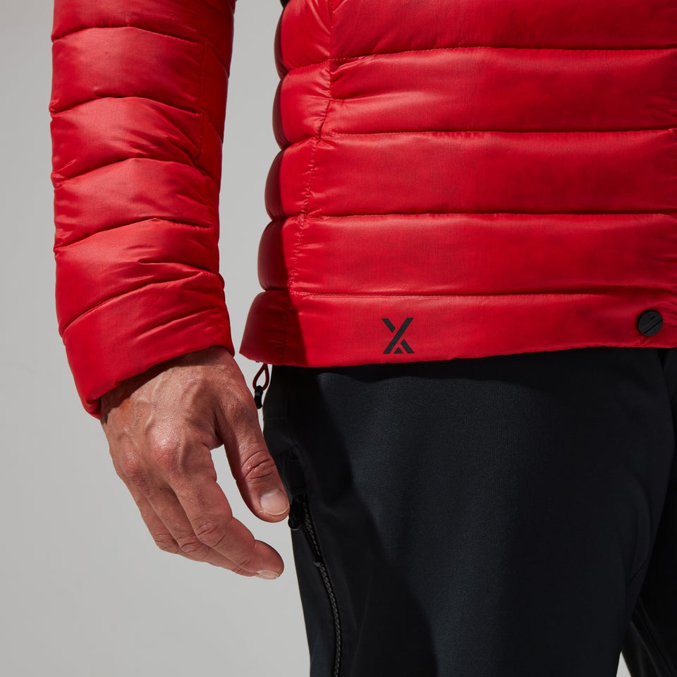 Men's MTN Seeker MW Down Hoody - Red/Black