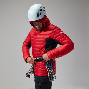 Men's MTN Seeker MW Down Hoody - Red/Black