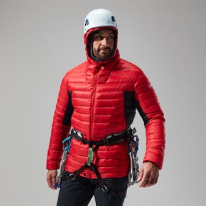 Men's MTN Seeker MW Down Hoody - Red/Black