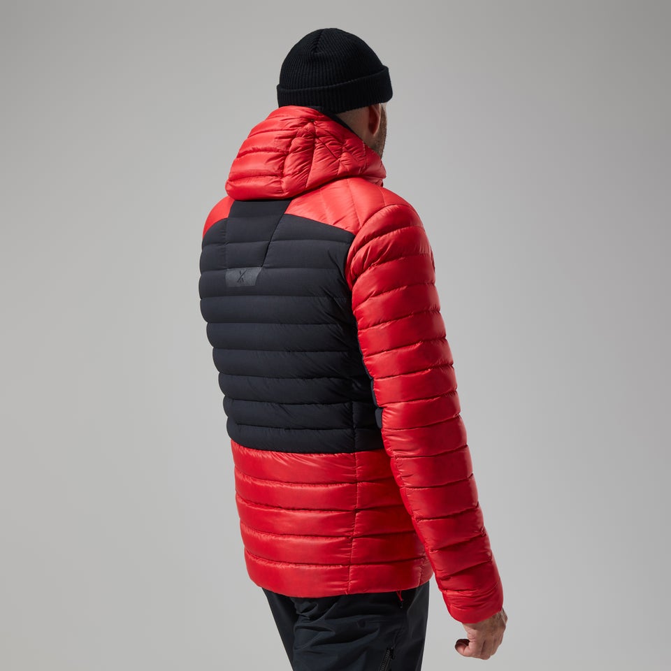 Men's MTN Seeker MW Down Hoody - Red/Black