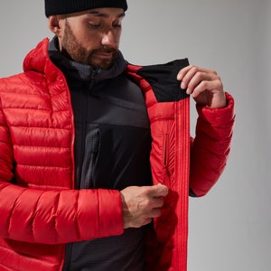 Men's MTN Seeker MW Down Hoody - Red/Black