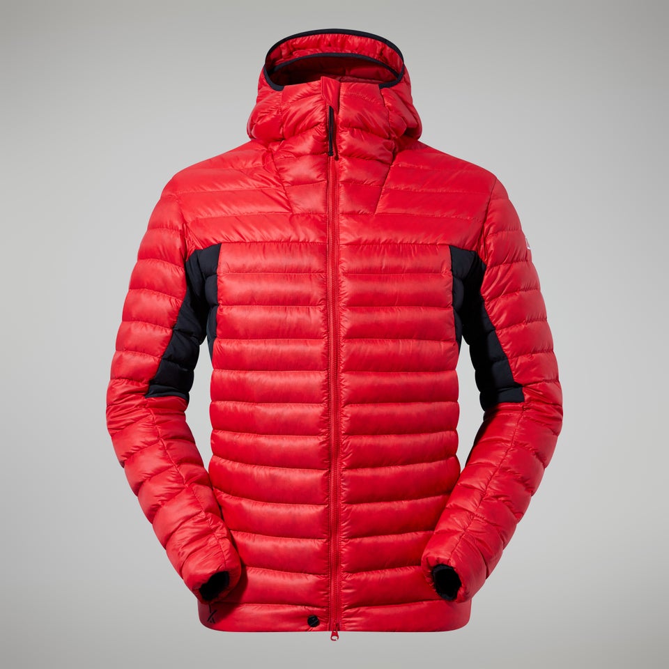 Men's MTN Seeker MW Down Hoody - Red/Black