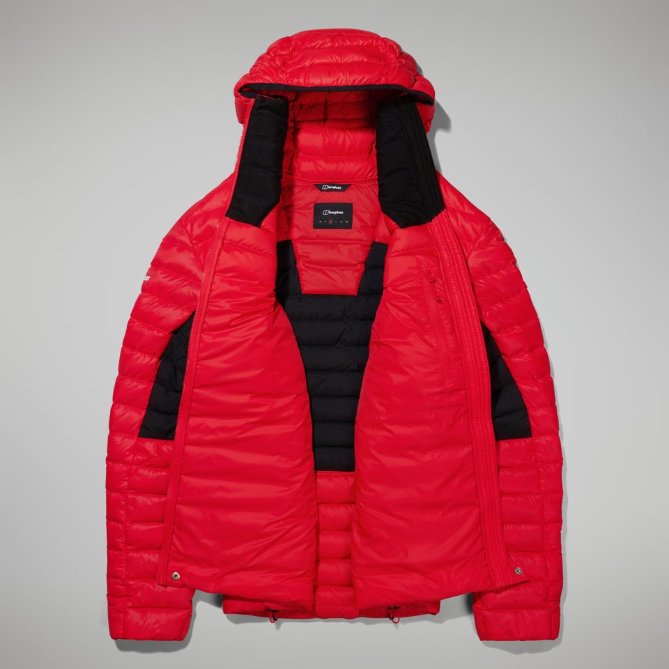 Men's MTN Seeker MW Down Hoody - Red/Black