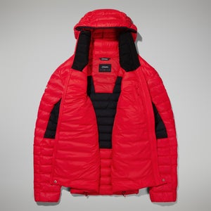 Men's MTN Seeker MW Down Hoody - Red/Black