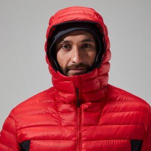 Men's MTN Seeker MW Down Hoody - Red/Black
