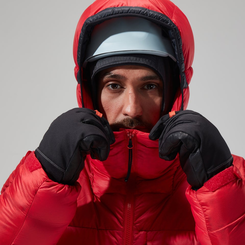 Men's MTN Arete Ultra Down Hoody - Red/Black