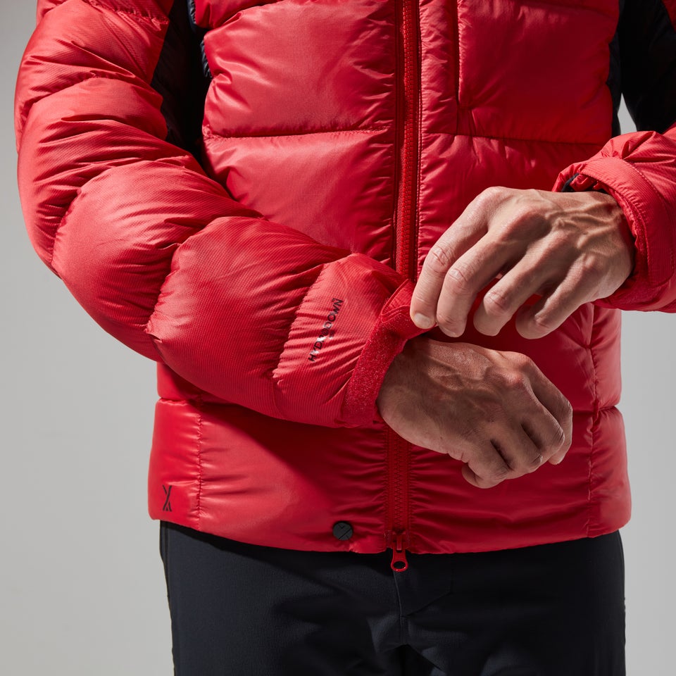 Men's MTN Arete Ultra Down Hoody - Red/Black