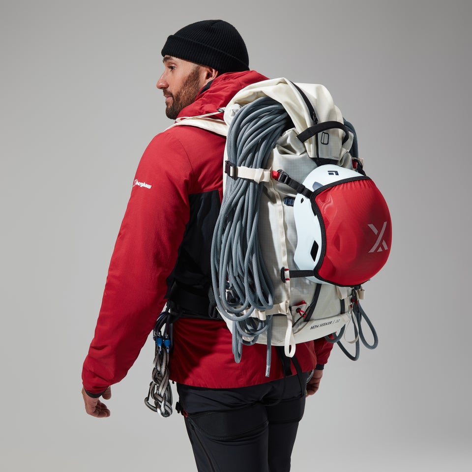 MTN Seeker MW Synthetischer Hoodie für Herren - Dunkelrot/Schwarz