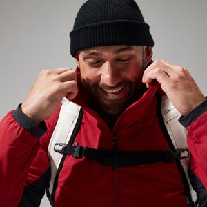 MTN Seeker MW Synthetischer Hoodie für Herren - Dunkelrot/Schwarz