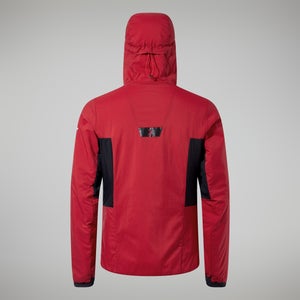 MTN Seeker MW Synthetischer Hoodie für Herren - Dunkelrot/Schwarz