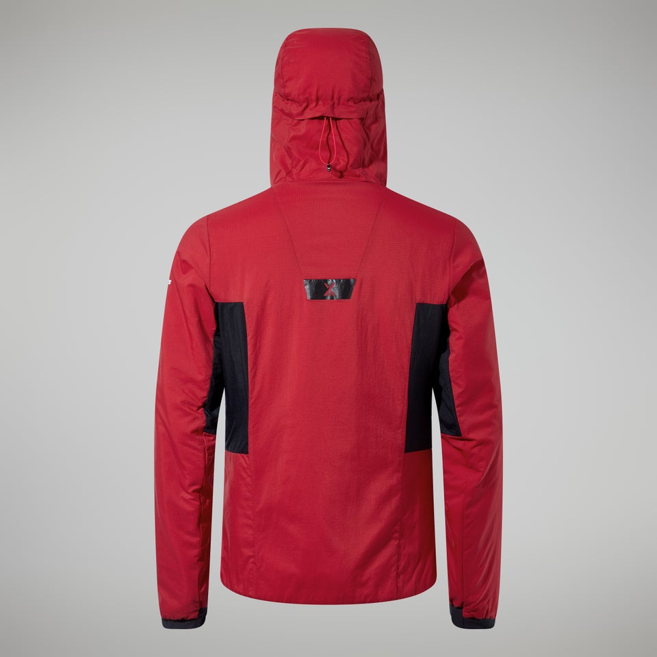 MTN Seeker MW Synthetischer Hoodie für Herren - Dunkelrot/Schwarz