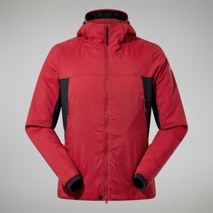 MTN Seeker MW Synthetischer Hoodie für Herren - Dunkelrot/Schwarz