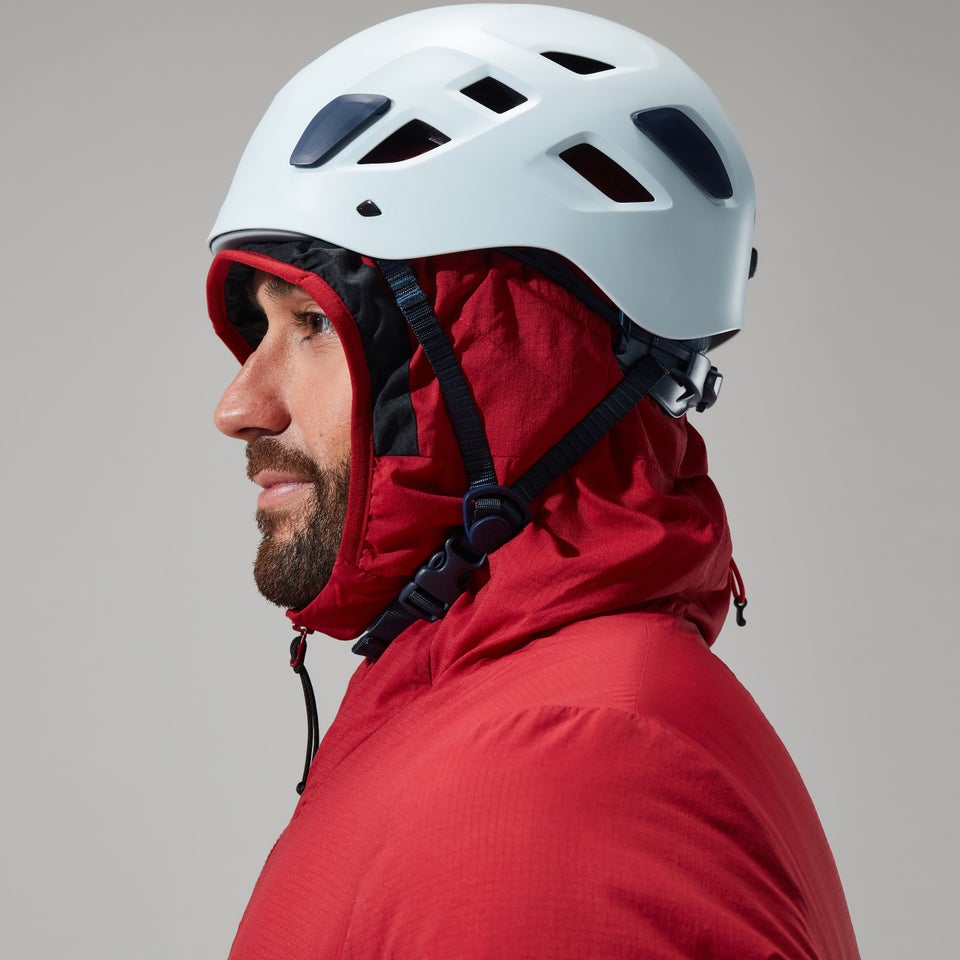 MTN Seeker MW Synthetischer Hoodie für Herren - Dunkelrot/Schwarz