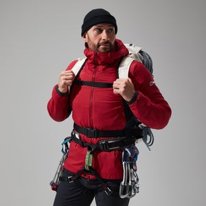 MTN Seeker MW Synthetischer Hoodie für Herren - Dunkelrot/Schwarz