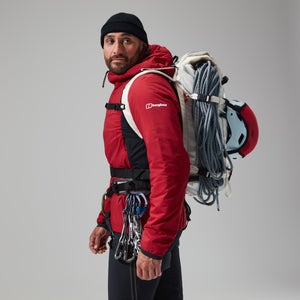 MTN Seeker MW Synthetischer Hoodie für Herren - Dunkelrot/Schwarz