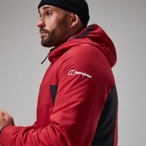 MTN Seeker MW Synthetischer Hoodie für Herren - Dunkelrot/Schwarz