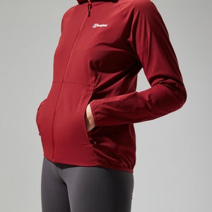 Women's Urban Arrina Full Zip Hooded Jacket - Dark Red