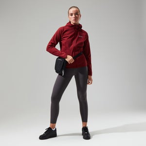 Women's Urban Arrina Full Zip Hooded Jacket - Dark Red