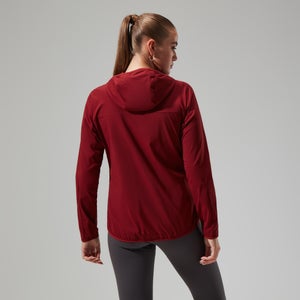 Women's Urban Arrina Full Zip Hooded Jacket - Dark Red