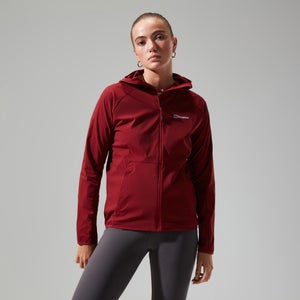 Women's Urban Arrina Full Zip Hooded Jacket - Dark Red