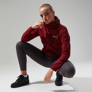 Women's Urban Arrina Full Zip Hooded Jacket - Dark Red